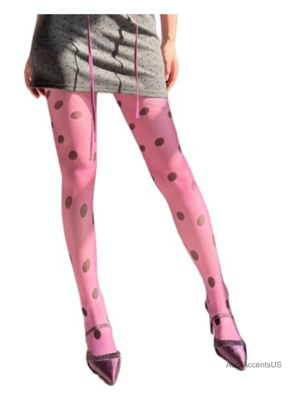 Polka Dot Tights Sheer High Waist Pantyhose Y2K Printed Soft Stretch Stockings